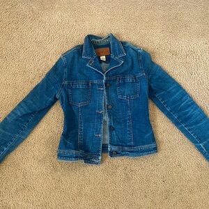 stretchy denim jean jacket